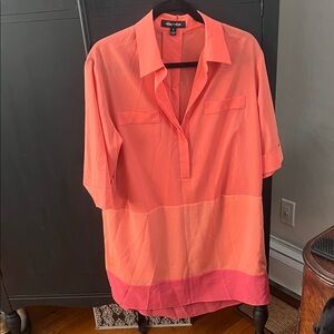 Vintage Three-Tone Coral/Pink Dress